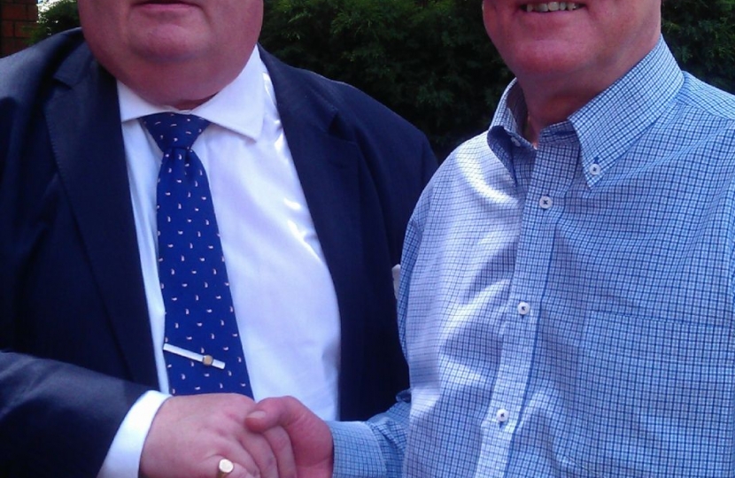 Nottingham's very own Cllr Roger Steel with The Rt Hon Eric Pickles MP