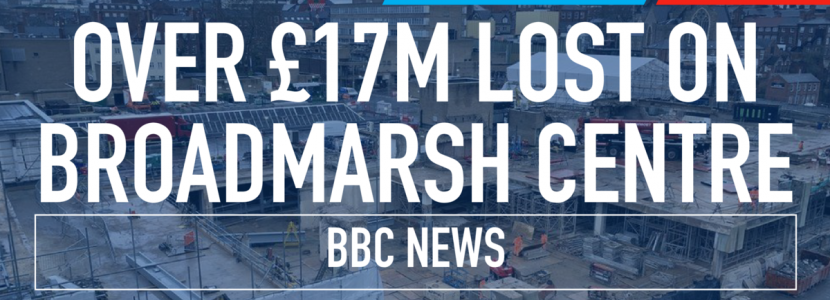 Over £17m lost on Broadmarsh Centre